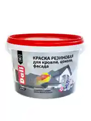 Краска резиновая Dali, глубокоматовая, 3 кг, синяя