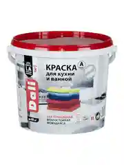 Краска для кухни и ванной Dali, латексная, глубокоматовая, база A, супербелая, 5 л