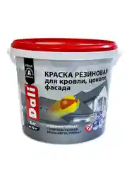 Краска резиновая Dali, глубокоматовая, 6 кг, RAL 7024, серый графит