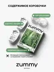 Зеленый цветные линзы Zummy Natural 0,0, радиус кривизны 8,6