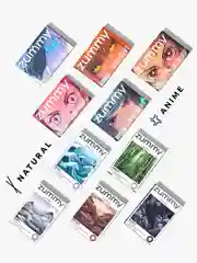 Зеленый цветные линзы Zummy Natural 0,0, радиус кривизны 8,6