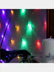 Гирлянда Сеть 1.6 X 1.6 м, прозрачная нить, 144 LED, свечение мульти, 8 режимов, 220 В