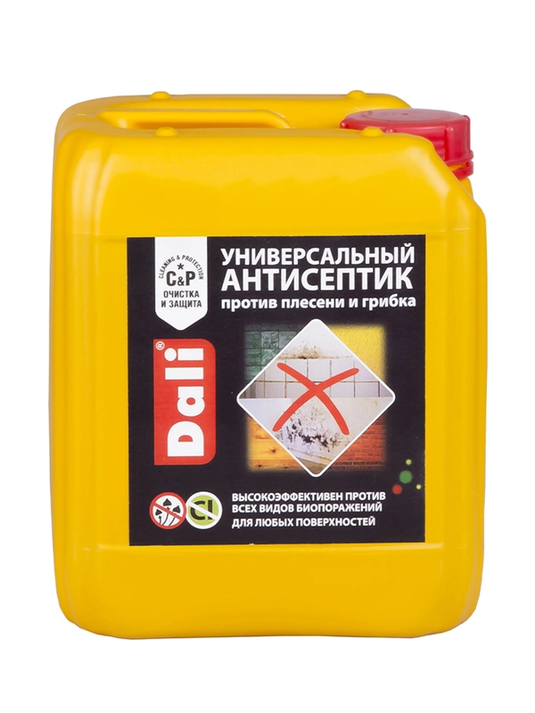 Универсальный антисептик против плесени и грибка Dali, 5 л