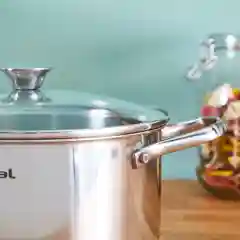 Серебряный набор посуды с крышкой Tefal Cook Eat B922S434 28/20/16 см