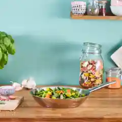 Серебряный набор посуды с крышкой Tefal Cook Eat B922S434 28/20/16 см