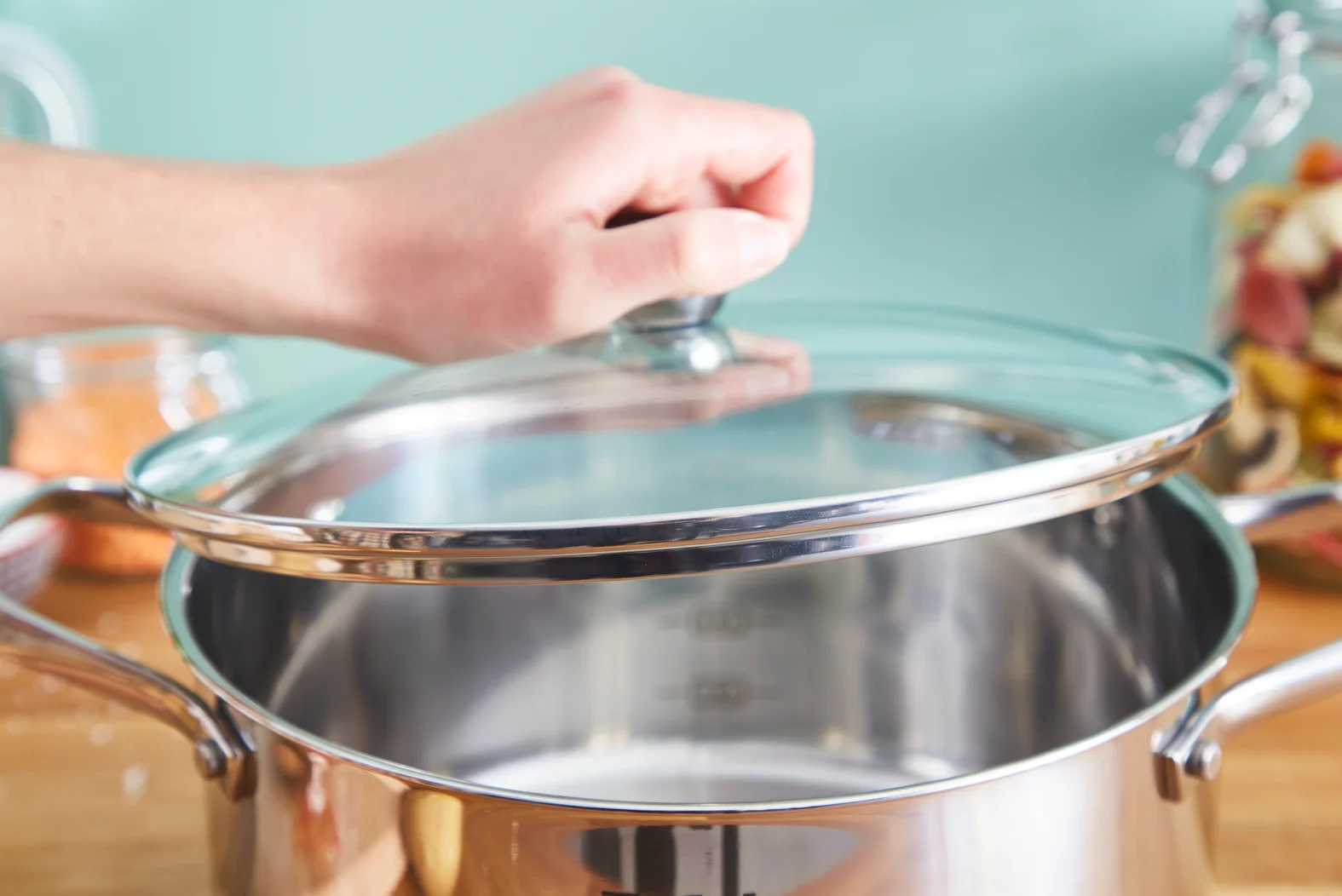 Серебряный набор посуды с крышкой Tefal Cook Eat B922S434 28/20/16 см