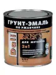 Грунт-эмаль по ржавчине Dali 3 в 1, глянцевая, 0,75 л, RAL 2004, оранжевая