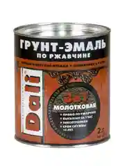 Грунт-эмаль по ржавчине Dali 3 в 1, молотковая, 2 л, бронзовая