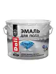 Эмаль для пола Dali, алкидно-уретановая, глянцевая, серая, 9 л