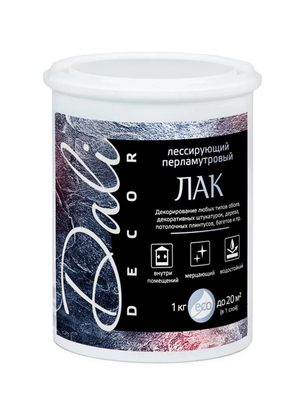 Лак лессирующий перламутровый Dali-Decor, золото, 1 кг