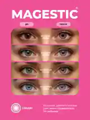 Розовый цветные контактные линзы MAGESTIC Mini, 1 пара