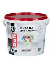 Краска для потолков Dali, акриловая, глубокоматовая, снежно-белая, 5 л