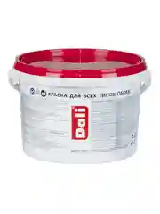 Краска для обоев Dali, акриловая, глубокоматовая, база A, супербелая, 2,5 л