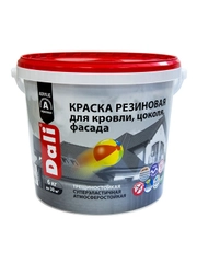 Краска резиновая Dali, глубокоматовая, 6 кг, RAL 6005, зеленый мох