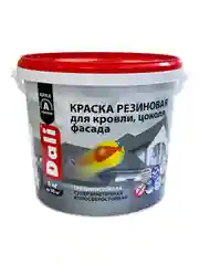 Краска резиновая Dali, глубокоматовая, 6 кг, RAL 6005, зеленый мох