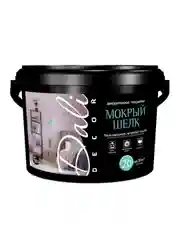 Штукатурка декоративная Dali-Decor Мокрый шелк, акриловая, перламутровая, белая, 5 кг