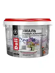Эмаль универсальная Dali, акриловая, полуматовая, 2,2 кг, коричневая