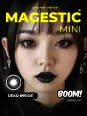 Угольный цветные контактные линзы MAGESTIC Mini, 1 пара