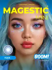 Лазурный цветные контактные линзы MAGESTIC Mini, 1 пара