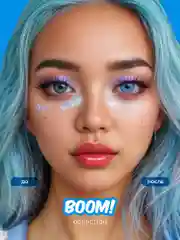 Лазурный цветные контактные линзы MAGESTIC Mini, 1 пара