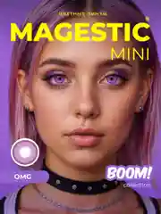 Фиолетовый цветные контактные линзы MAGESTIC Mini, 1 пара