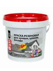 Краска резиновая Dali, глубокоматовая, база A, белая, 1,3 кг