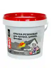 Краска резиновая Dali, глубокоматовая, база A, белая, 1,3 кг