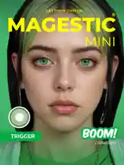 Зелёный хаки цветные контактные линзы MAGESTIC Mini, 1 пара