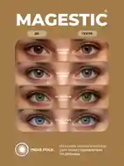 Коричневый цветные контактные линзы MAGESTIC Mini, 1 пара