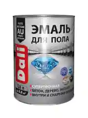 Эмаль для пола Dali, алкидно-уретановая, глянцевая, серая, 0,8 л
