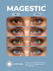 Голубой цветные контактные линзы MAGESTIC Mini, 1 пара