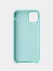 Бирюзовый apple iPhone 11, Айфон 11, чехол матовый Silicone case объемный с принтом для iPhone 11