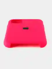 Кораллово-розовый apple iPhone 11, Айфон 11, чехол матовый Silicone case объемный с принтом для iPhone 11