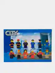 Голубой фигурки героев, совместимо с лего (lego)