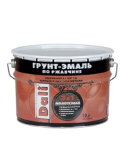 Грунт-эмаль по ржавчине Dali 3 в 1, молотковая, 10 л, шоколадная