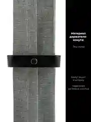 Штора для ванной тканевая, плиссе, 180 х 200 с металлическими кольцами и держателем, серая