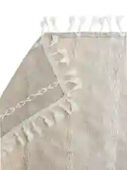 Штора для ванной Лён, тканевая, 180 x 200 см, бежевая