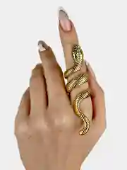 Золотой кольцо "Змея", массивное, на Новый год