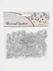 Серебряный пушистые Помпоны, синельная проволока, глазки, мишура, наклейки, для рукоделия, игрушек
