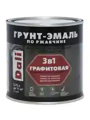 Грунт-эмаль по ржавчине Dali 3 в 1, графитовая, 0,75 л, коричневая