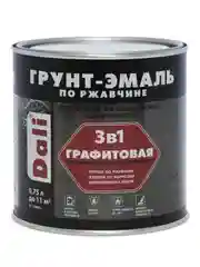 Грунт-эмаль по ржавчине Dali 3 в 1, графитовая, 0,75 л, темная медь