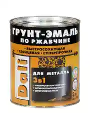 Грунт-эмаль по ржавчине Dali 3 в 1, глянцевая, 2 л, RAL 9010, белая
