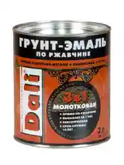 Грунт-эмаль по ржавчине Dali 3 в 1, молотковая, 2 л, золотистая