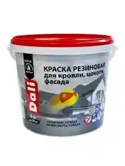 Краска резиновая Dali, глубокоматовая, 6 кг, черная