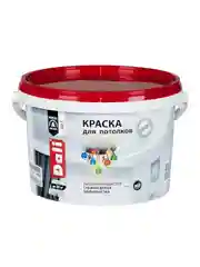 Краска для потолков Dali, акриловая, глубокоматовая, снежно-белая, 2,5 л