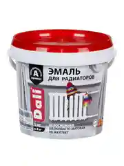 Эмаль для радиаторов Dali, акриловая, шелковисто-матовая, белая, 1 кг