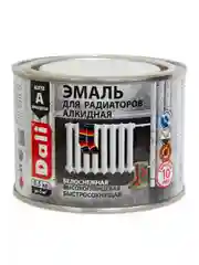 Эмаль для радиаторов Dali, алкидная, полуглянцевая, белая, 0,5 кг