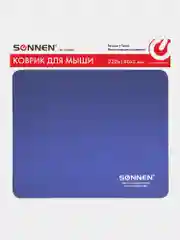Коврик компьютерный игровой для мыши, компьютера Sonnen Blue, 220х180х3 мм, 513308