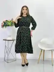 Зеленый платье женское вечернее, большой размер