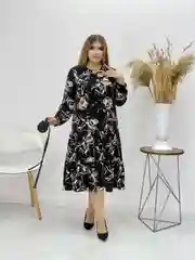 Черный платье женское вечернее, большой размер